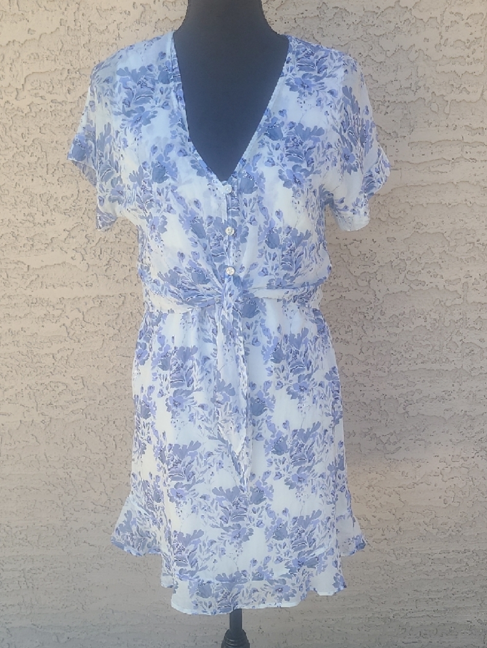 Cloth & stone White Button-Down Linen Top Dress
